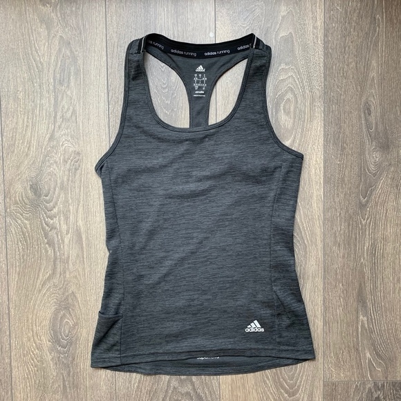 Adidas Women’s Running Climalite Supernova Tank Top Activewear Grey Small - Picture 3 of 11